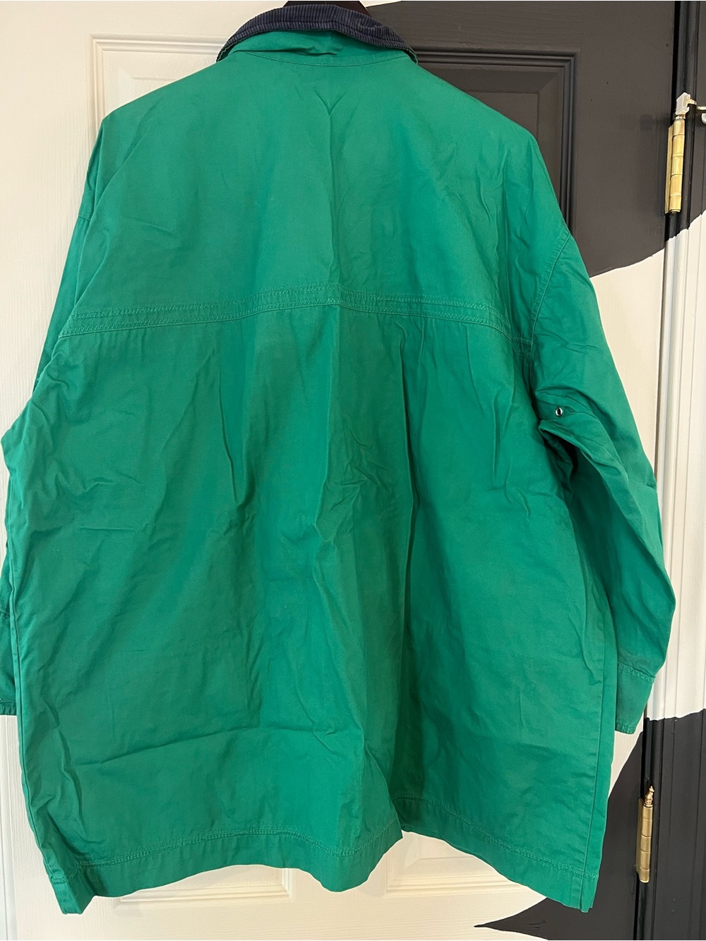 Vintage Green Toggle Coat with Corduroy Collar - Picture 8 of 11